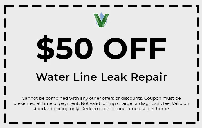 Discounts on Water Line Leak Repair