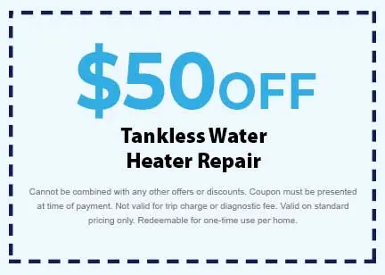 Discount for Tankless Water Heater Repair
