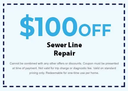 Discount for Sewer Line Repair