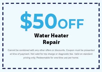 Discount for Water Heater Repair