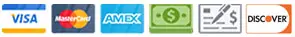 All Payment Methods We Accept