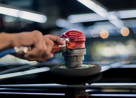 Swirl Removal Method on Sports Car