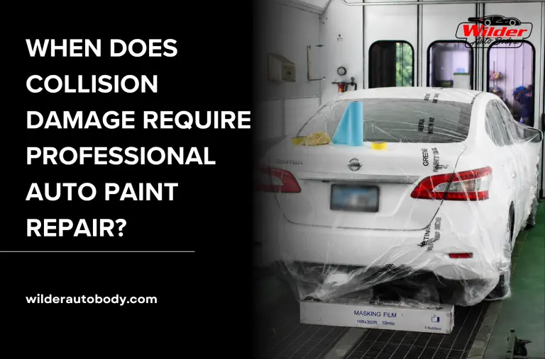 When Does Collision Damage Require Professional Auto Paint Repair