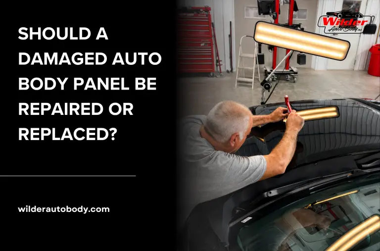 Should a Damaged Auto Body Panel Be Repaired or Replaced