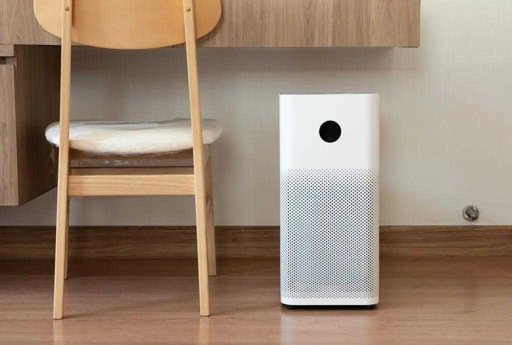 indoor air quality solutions humidifier under table 