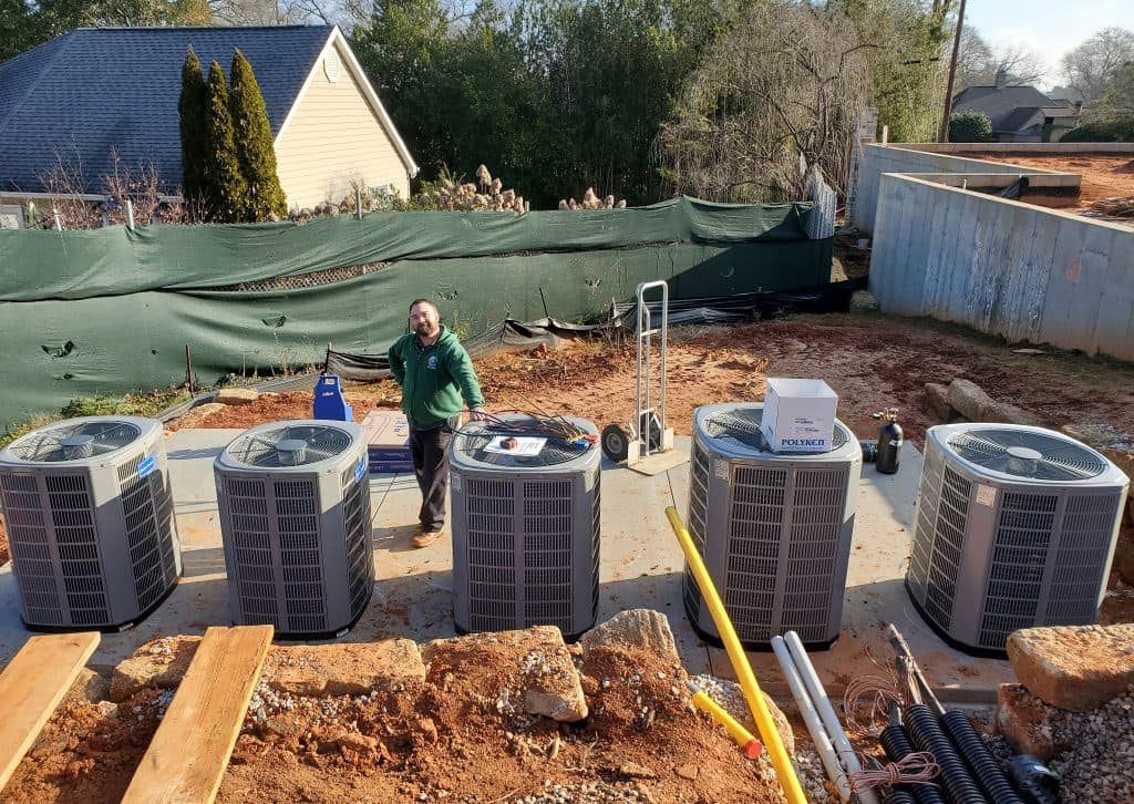 american standard ac unit installation in new construction