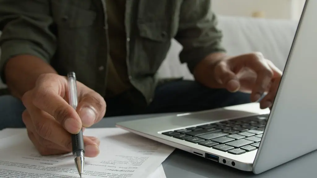 ac compressor replacement cost Unknown man freelancer working distant job male hands write household papers business audit online project on laptop check data credit insurance loan mortgage documents filling taxes paperwork at home. High quality 4k footage