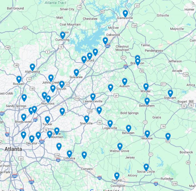 Service Area Map