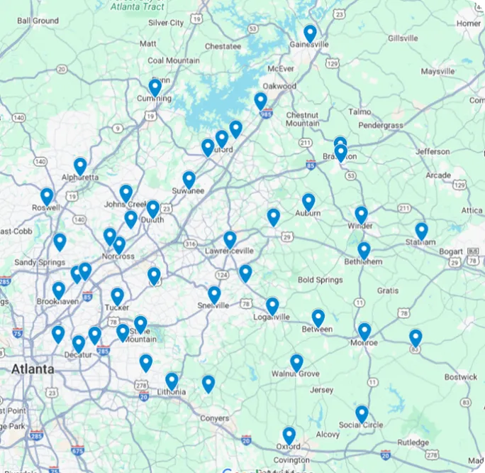Service Area Map