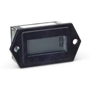 Trumeter 3400-0000 Electronic LCD Counter - AC/DC Counter 2-hole case 1/4” spade terminal non-reset