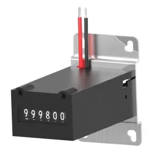 Trumeter RV2-4916 6 Digit Non-Reset Counter - Combo mount, 120 VAC, non-reset, 11" wire leads