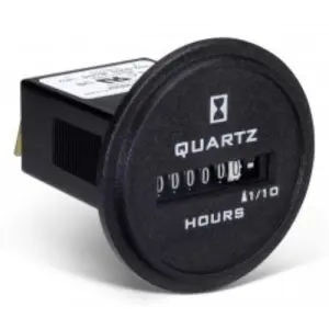Trumeter 732-0003 Elapsed Time Meter - 6-Digit, 10-80 DCV, Non-Resettable, Hours