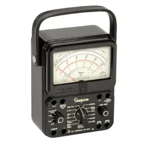 Simpson Electric 12392 Model 260-8PRT General Purpose Analog VOM, Relay Protected with Roll Top Case