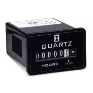 Trumeter 732-0002 Elapsed Time Meter - 6-Digit, 10-80 DCV, Non-Resettable, Hours