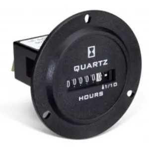 Trumeter 732-0001 Elapsed Time Meter - 6-Digit, 10-80 DCV, Non-Resettable, Hours