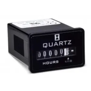 Trumeter 722-0002 Elapsed Time Meter - 6-Digit, 90-264 ACV, Non-Resettable, Hours