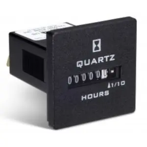 Trumeter 732-0030 Elapsed Time Meter - 6-Digit, 10-80 DCV, Non-Resettable, Hours