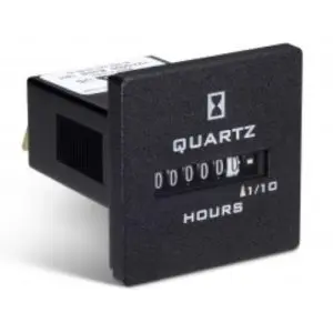 Trumeter 722-0030 Elapsed Time Meter - 6-Digit, 90-264 ACV, Non-Resettable, Hours