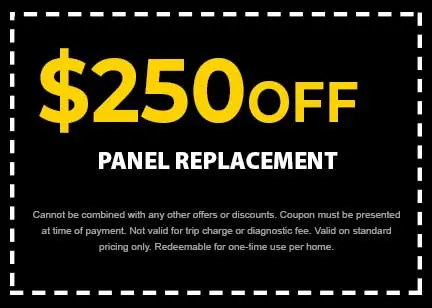 Discount on Panel Replacement