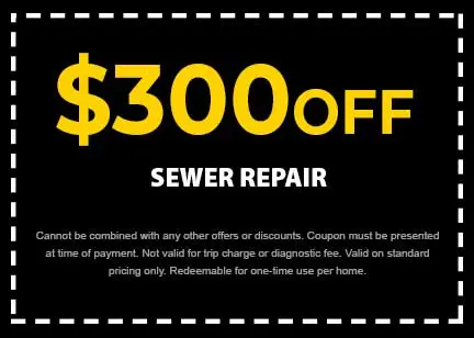 Discount on Sewer Repair