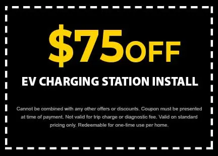 Discount on EV Charging Station Install