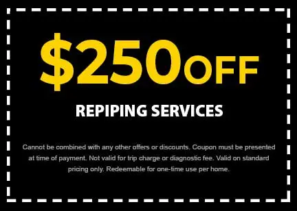 Discount on Repiping Services