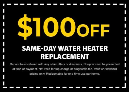 Discount on Same-Day Water Heater Replacement