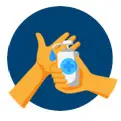 COVID-19 Protocols - Disinfect icon