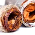 corroded galvanize steel pipe