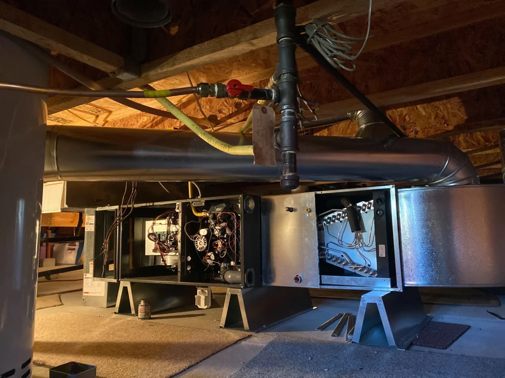 Horizontal furnace installed