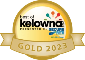Best of Kelowna badge gold 2023