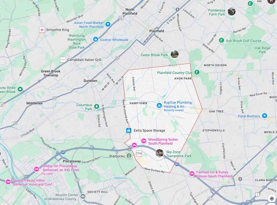 cities listing map
