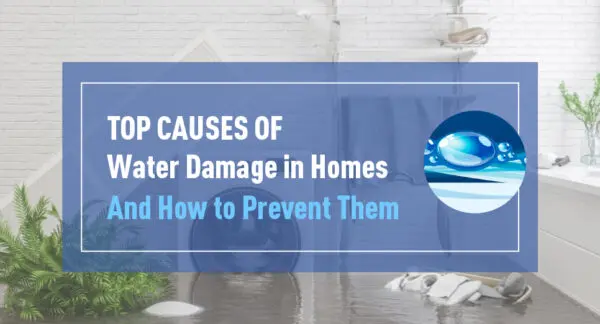 a water damage in a house