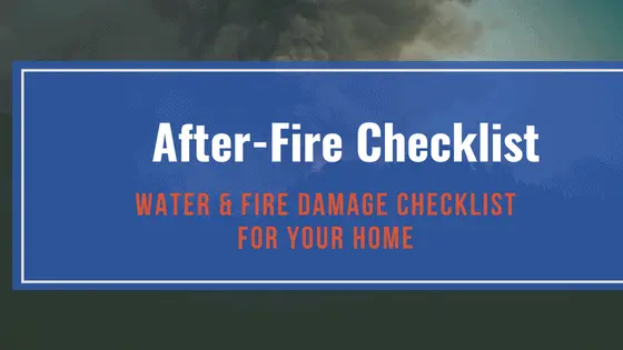 After-fire checklist