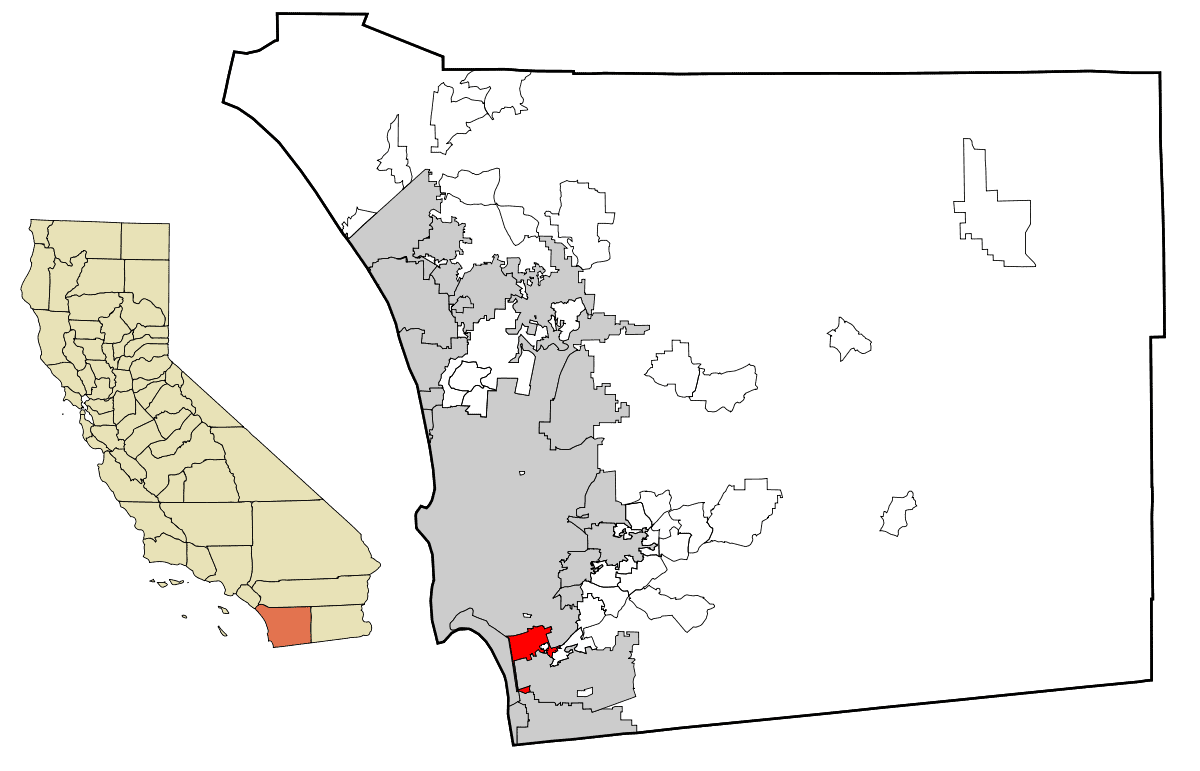 Map of San Diego County