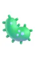 Colorful cartoonish bacteria illustration