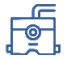 Icon representing a water leak detection system