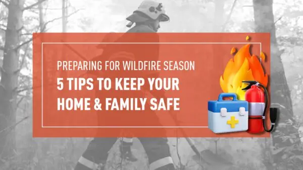a firefighter in a helmet and a first aid kit