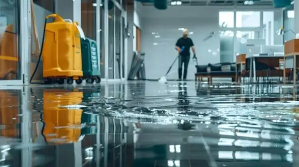 Flooded water damage