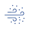 a blue wind and dots