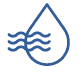Icon of water waves and droplet.