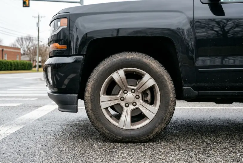 Rendered image of a 2014-2018 Chevrolet trucks & SUVs with brake trouble