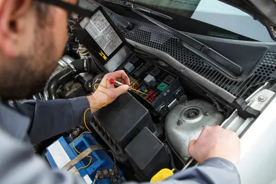 Car electric repair, Repair of electrical wiring in the car.