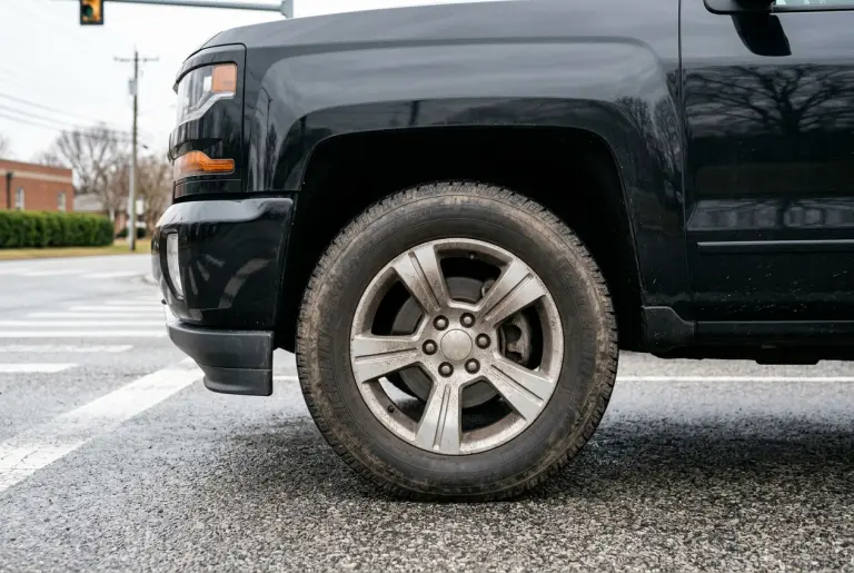 Rendered image of a 2014-2018 Chevrolet trucks & SUVs with brake trouble
