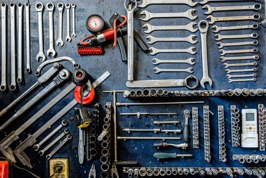 Photo of a Tools in Auto Service Repair Shop.