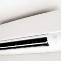 Ductless mini-split air conditioning unit mounted on a ceiling, illustrating efficient cooling solutions for homes in DeBary, FL.