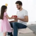 someone getting a father's day gift