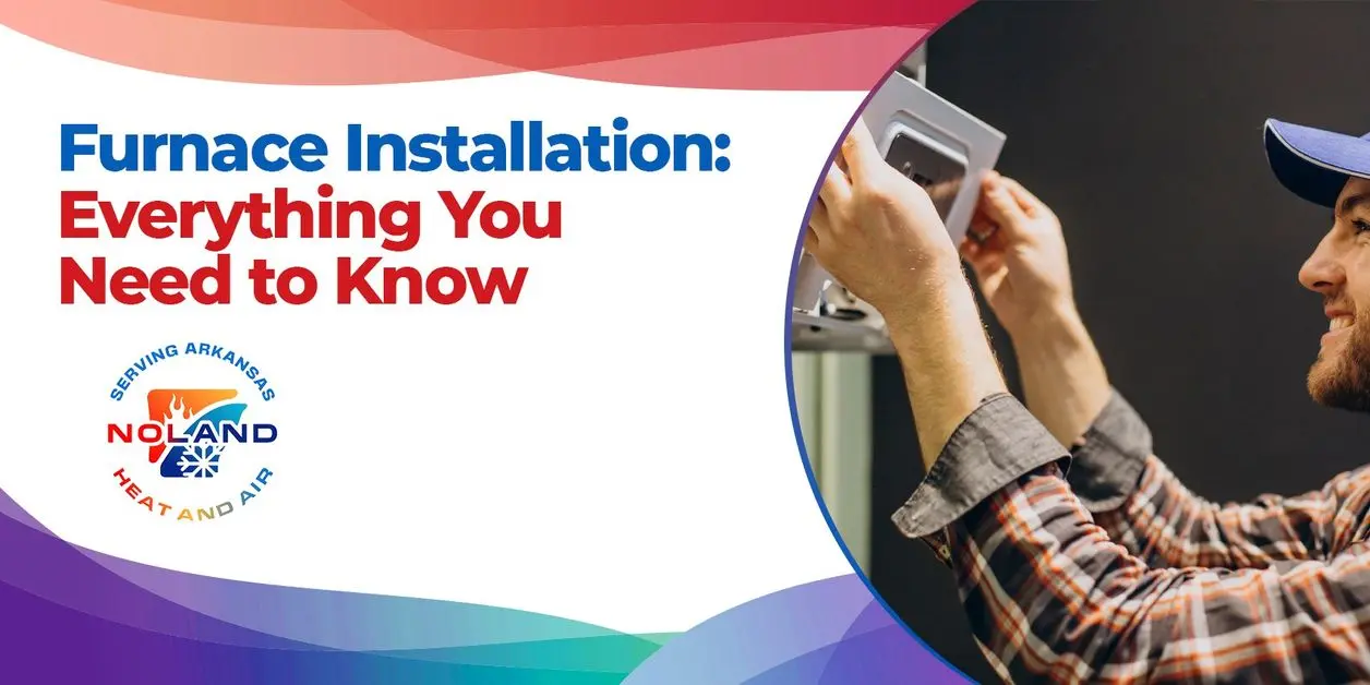 Furnace installation in Cabot