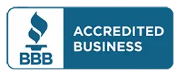 BBB Accredited Business seal for RupCoe Plumbing, Heating & Air Conditioning, emphasizing trust and quality in plumbing, heating, and air conditioning services.
