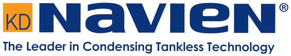 Navien logo Navien logo showcasing the leader in condensing tankless technology, relevant to Cotti-Johnson's HVAC services in Taunton, MA.